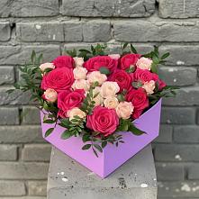 Цветочная композиция из Розы в коробке в Южном