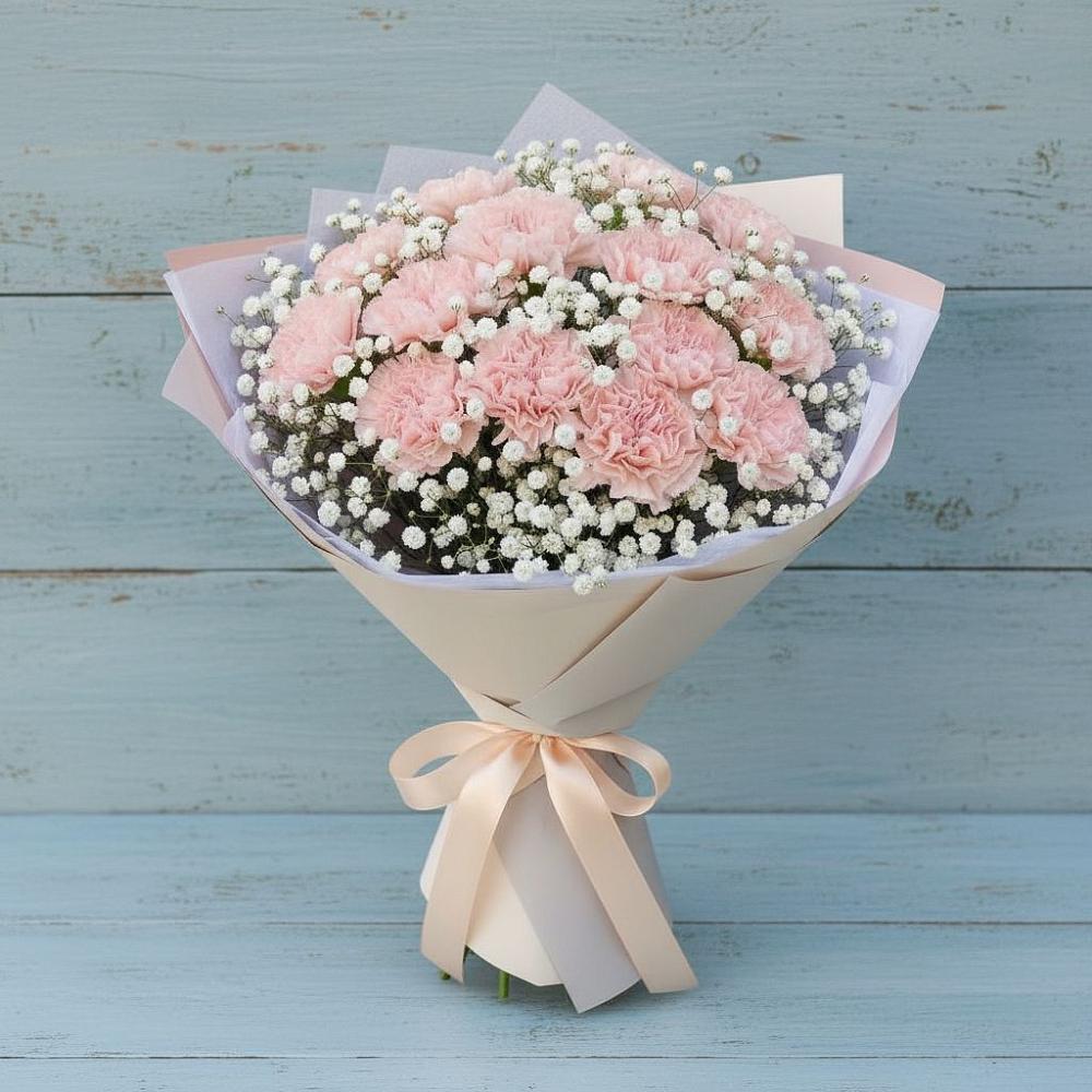 Букет цветов из: Гвоздики в Южном