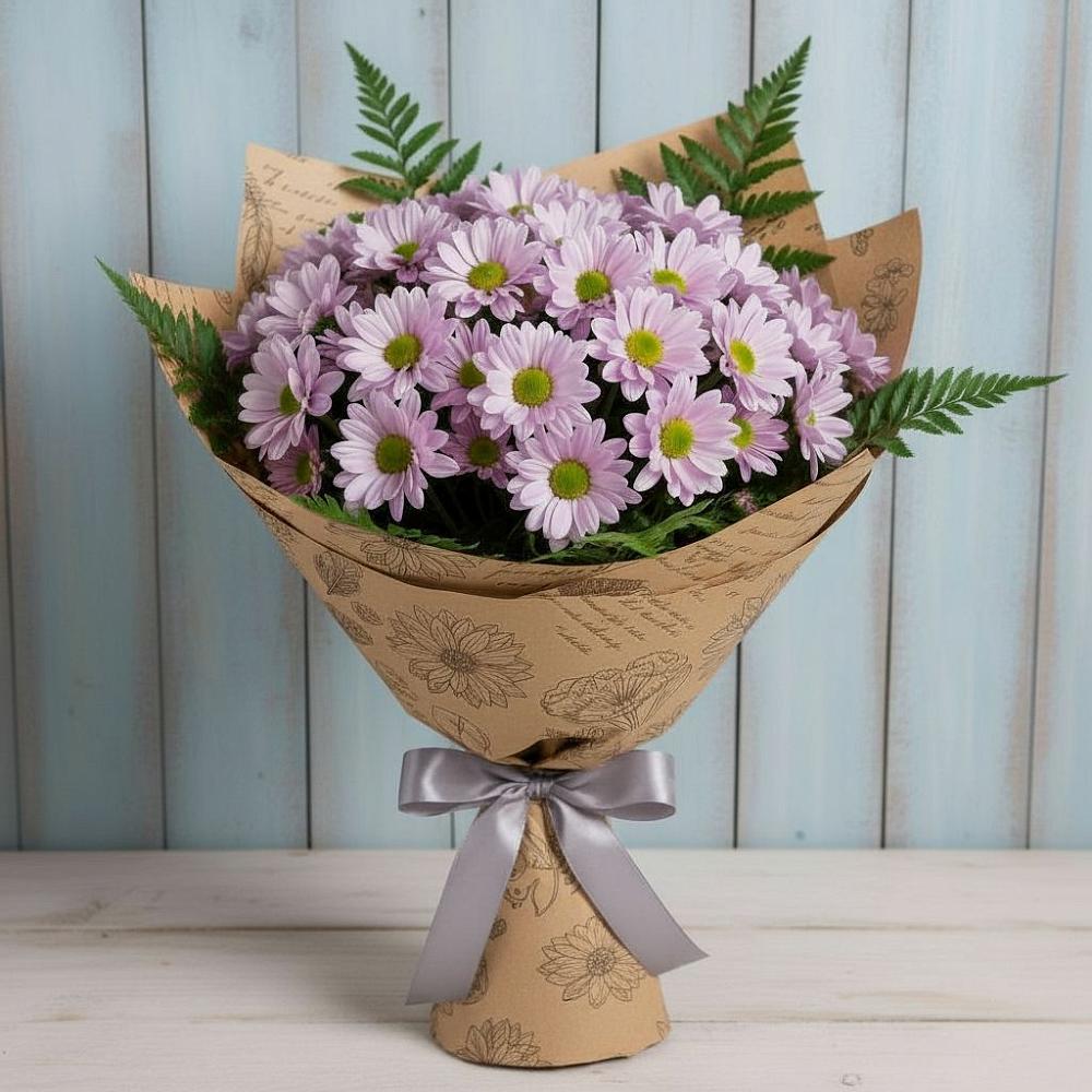 Букет цветов из: Хризантемы в Южном