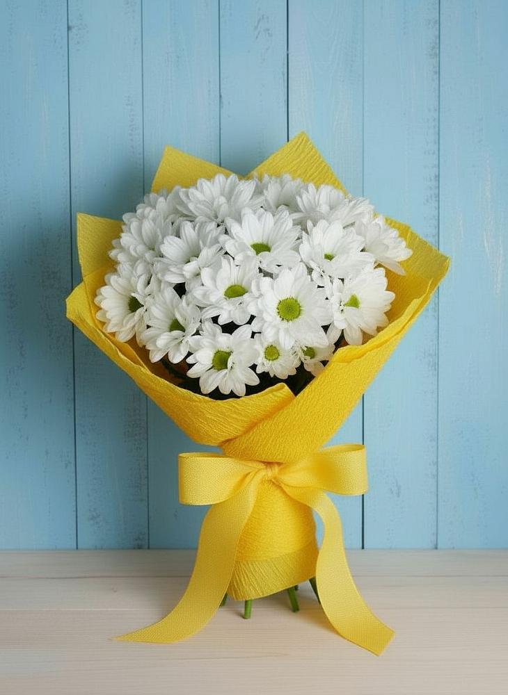 Букет цветов из: Хризантемы в Южном
