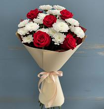 Букет цветов из:  Розы и Хризантемы в Южном