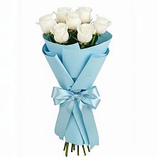 Букет 7 белых роз Проуд #REPLACE_PRED# Южном