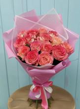 Букет 15 Розовых роз Равель в Южном