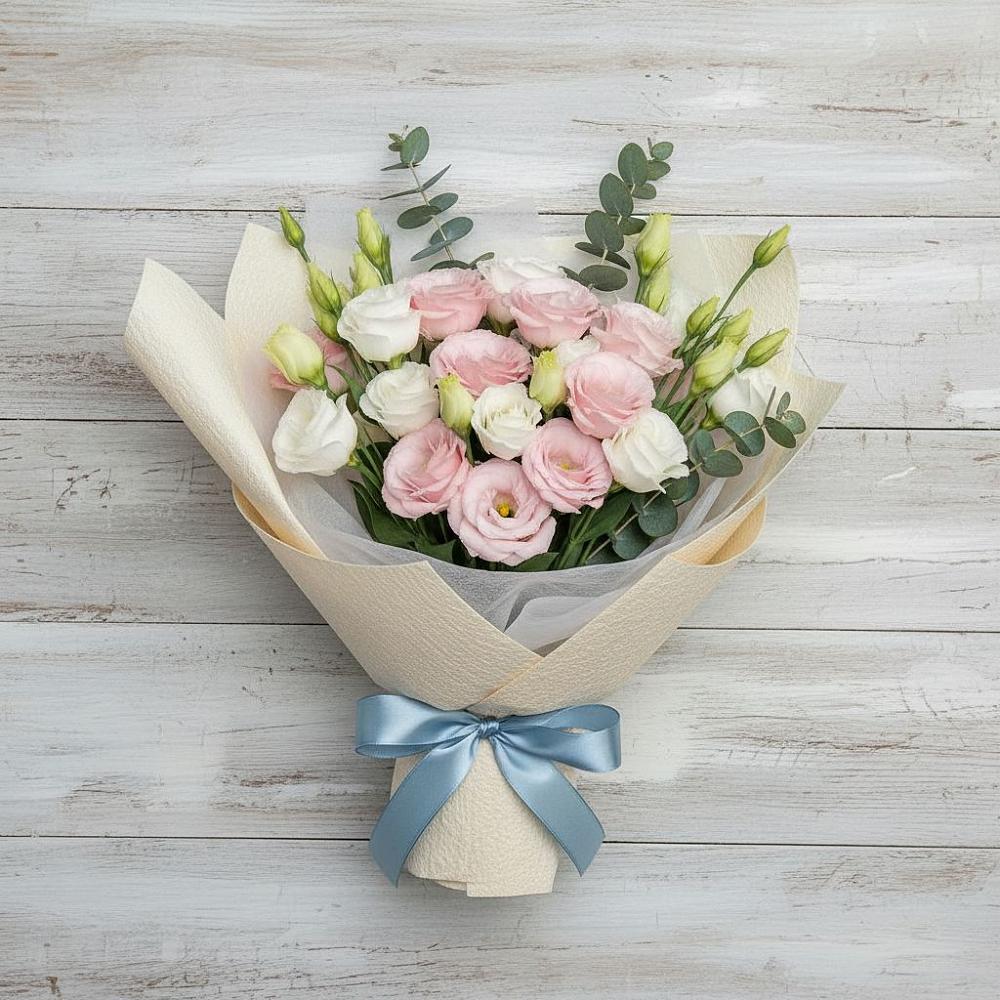 Букет цветов из: Лизиантусы в Южном